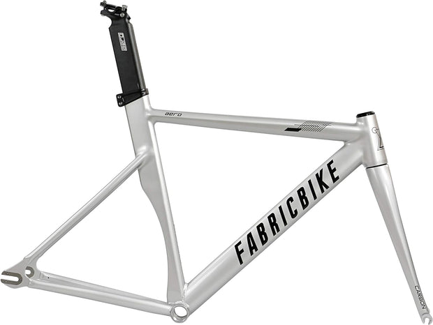 AERO - Fixed Gear Bike Frameset, Single Speed Fixie Frameset, Aluminium Frame and Carbon Fork, 3 Sizes, 2.145G (M Size)