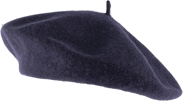 Wool Blend French Beret for Men and Women in Plain Colours