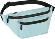 Men'S Women'S Sports Jogging Walking Waist Bag, Grey, Free Size