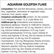 Complete Nutrition, Aquarium Goldfish Food, Flakes Also Suitable for Small Pond Fish, 200 G Container