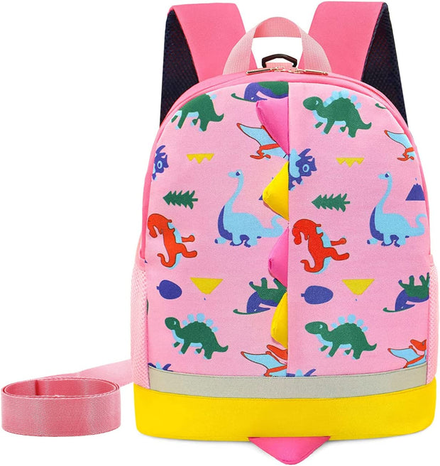 Dinosaur Kids Backpack Rucksack Bag Boys for Toddler with Reins Kindergarten Nursery Backpack Navy