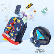 Dinosaur Kids Backpack Rucksack Bag Boys for Toddler with Reins Kindergarten Nursery Backpack Navy