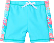 Girls 2PCS Swimsuit Short Sleeve Kids Beachswimming Set Costume for 3-12Years