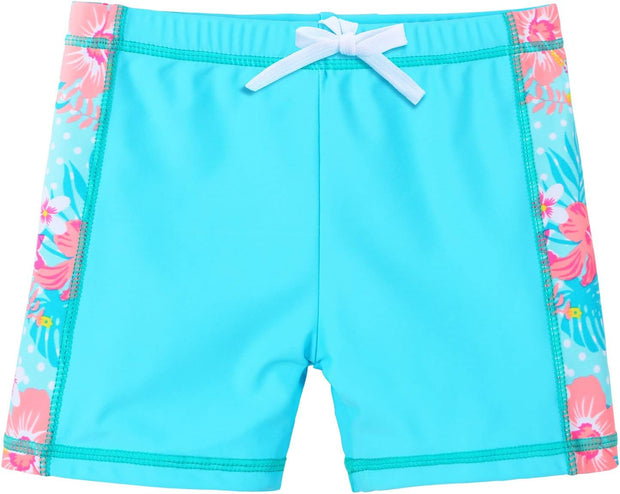 Girls 2PCS Swimsuit Short Sleeve Kids Beachswimming Set Costume for 3-12Years