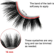 False Eyelashes 4 Pairs - Professional Reusable Face Eyelashes Fit for All Eyes, Natural Thick Hand-Made 3D Faux Mink Eyelashes for a Beautiful Makeup Look (G106)