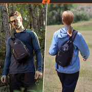 Sling Bag Crossbody Backpack - Chest Shoulder Cross Body Bag Travel Hiking Casual Daypack for Women Men