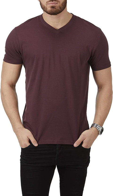 5 Pack Plain V-Neck T-Shirt