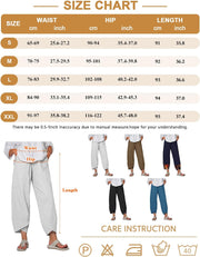 Womens Trousers Casual Wide Leg Capri Pants Cotton Trousers Summer Elastic Waistband with Pockets Lightweight Cropped Trousers