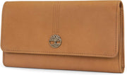 Women'S Leather RFID Flap Wallet Cluth Organizer, One Size