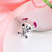 2020 Lilo and Stitch Bead 925 Silver DIY Fits for Original Pandora Bracelets Charm Fashion Jewelry