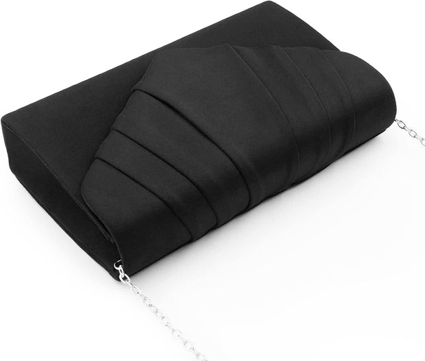 Women Clutch Bag Suede Pleated Envelope Bag Stylish Evening Bag