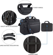 Laptop Bag Premium Laptop Briefcase Fits up to 17.3 Inch Laptop Expandable Water-Repellent Shoulder Messenger Bag Computer Bag