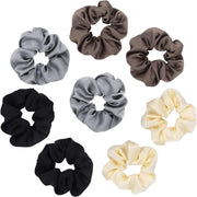 Shiny Metallic Scrunchies for Girls, 12 Pieces Hair Scrunchies for Women Elastics Ponytail Holder Hair Bands Teenage Girls Hair Accessories Gift