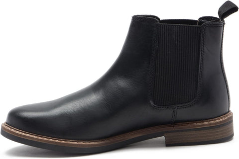 Men'S 'Bamford' Formal Chelsea Boots, Classic, Comfortable and Stylish Boots for Any Occasion, Made with Leather for an Effortless and Chic Look (Black/Wood)