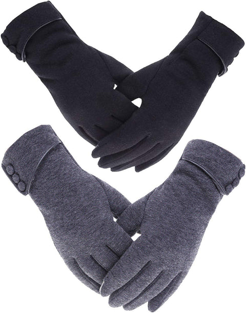 Womens Lady Winter Warm Gloves Touch Screen Phone Windproof Lined Thick Gloves