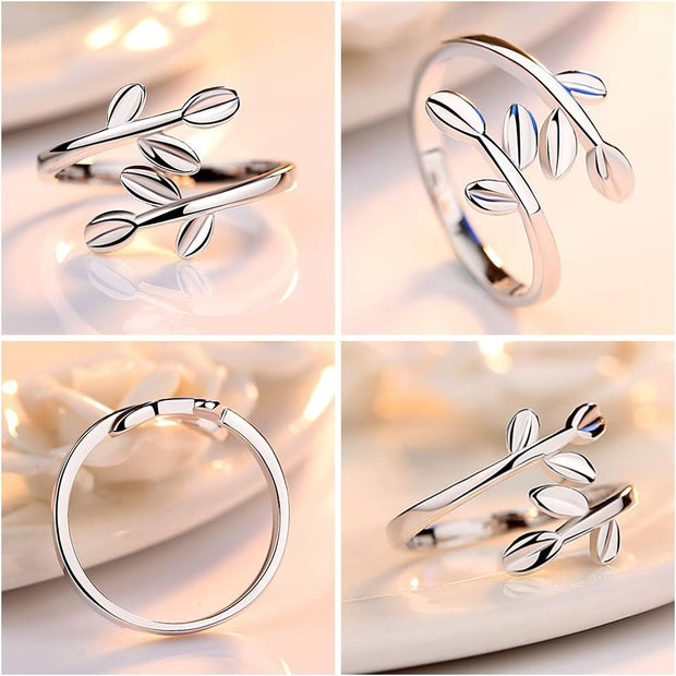 9Pcs Silver Adjustable Rings Set Knot Adjustable Finger Ring Joint Ring Toe Ring Beach Jewelry Gifts for Women Girls