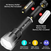 Torch LED Torches Super Bright,3300 Lumens Adjustable Focus Flashlight for Dog Walking Hiking Emergency