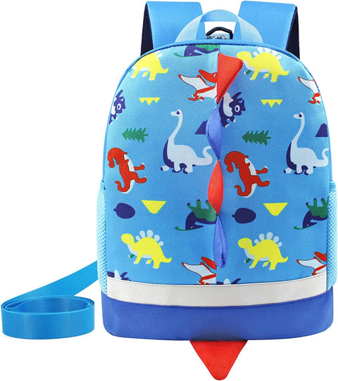 Dinosaur Kids Backpack Rucksack Bag Boys for Toddler with Reins Kindergarten Nursery Backpack Navy