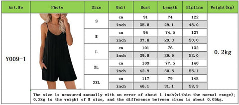 Women'S Summer Casual Jumpsuit Sleeveless Spaghetti Strap Loose One Piece Romper Shorts for Ladies