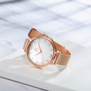 Creative Simplicity Women Watch Mesh Band Elegant Women Watches Ladies Business Wristwatch