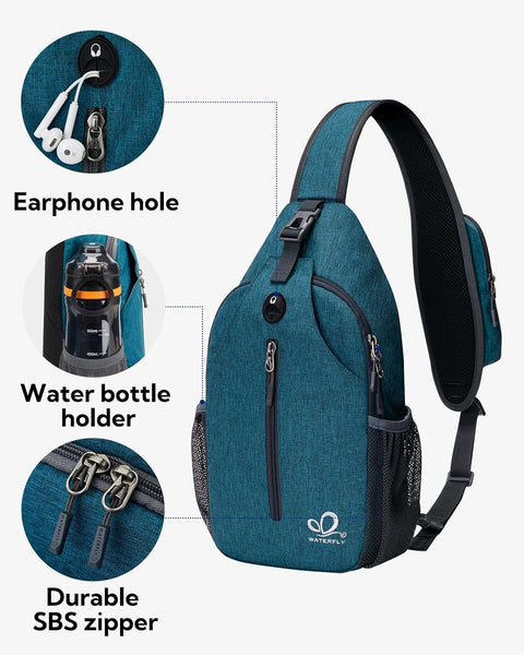 Sling Bag Backpack Shoulder Crossbody Bag Chest Bags Hiking Casual Daypack for Men Women