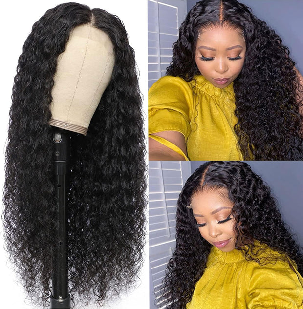 Body Wave Lace Front Wigs Human Hair Pre Plucked with Baby Hair 150% Density Glueless Brazilian Virgin 4X4 Lace Closure Human Hair Wigs for Black Women Natural Color 10 Inch