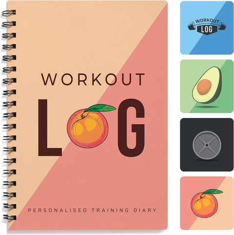 Workout Planner for Daily Fitness Tracking & Goals Setting (A5 Size, 6” X 8”, Charcoal Grey), Men & Women Home & Gym Training Diary by