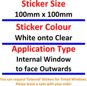 1 X Sticker Not All Disabilities Are VISIBLE Sign Car Disabled Window Badge Blue Holder Awareness Notice Driver Vehicle Disability Wheelchair White on Clear round 100Mm