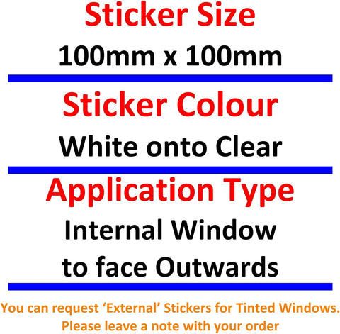 1 X Sticker Not All Disabilities Are VISIBLE Sign Car Disabled Window Badge Blue Holder Awareness Notice Driver Vehicle Disability Wheelchair White on Clear round 100Mm