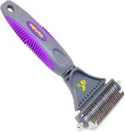 Dogs and Cats Dematting Tool - Premium Deshedding Brush, Matt Breaker & Splitter for Grooming - Ideal for Removing Matted Fur and Loose Undercoat - Perfect Dematting Comb for Shedding Control