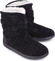 Ladies' Chenille Knit Warm Boots Slippers Soft Plush Fleece Booties Slipper Memory Foam Women Bootee Slippers House Shoes