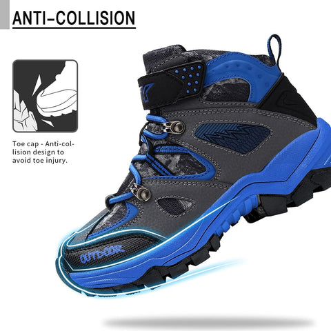 Kids Hilking Boots Outdoor Climbing Trainers Travelling Sports Shoes Non-Slip Hiker Snow Boots