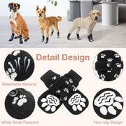 6 Pairs Dog Socks, anti Slip Dog Shoes, Dog Grip Socks with Straps, Non Slip Dog Socks, Pet Paw Protector for Pet Indoor Wear & Outdoor Walking