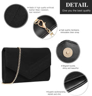 Women'S Clutches Bag Evening Bags Synthetic and Suede with Chain for Wedding