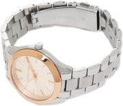 Women'S Watch Mini Slim Runway 33 Mm Case Size, Three Hand Movement, Stainless Steel Strap