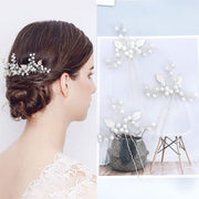 Bridal Hair Pins - 3Pcs Fashion Retro Elegant Ladies Pearl Rhinestone Hair Accessories for Wedding Bridal Jewelry Bridal Hair Accessories Headpiece Wedding Accessories (3PCS)