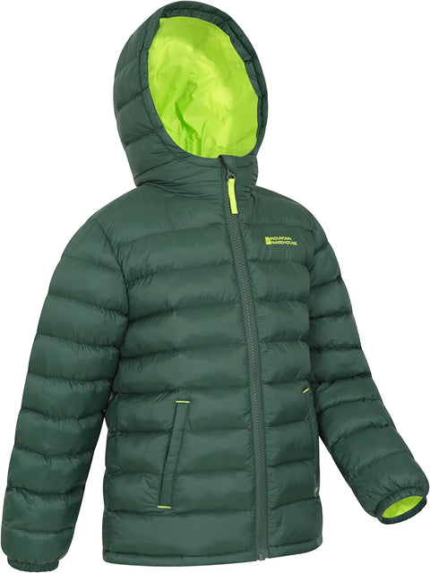 Seasons Padded Kids Jacket - Water Resistant & Lightweight Insulated Rain Coat for Boys & Girls - Great for Spring Summer, School or Travelling