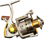 Spinning Fishing Reels for Saltwater Freshwater 1000 2000 3000 4000 5000 6000 Series Left/Right Interchangeable Trout Spinning Reel Carp Fishing Spool 10 Ball Bearings Light and Smooth