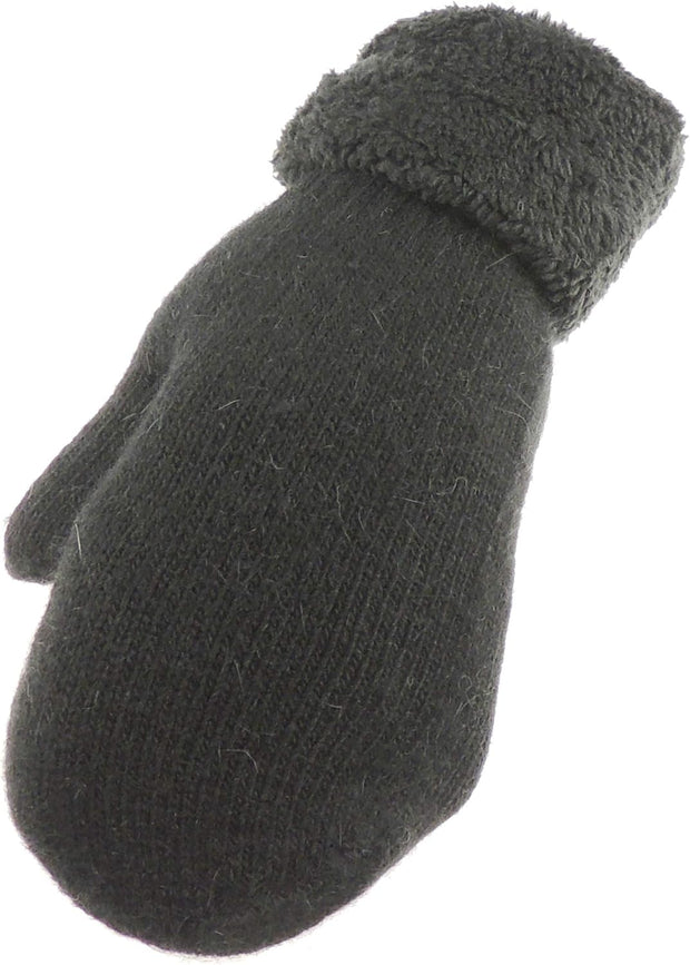 Womens Girls Soft Cable Luxury Knitted Knit Thermal Fleece Lined Warm Winter Outdoor Hiking Cold Weather Skiing Snowboarding Christmas Birthday Gift Idea Hand Warmers Gloves Mitts Mittens