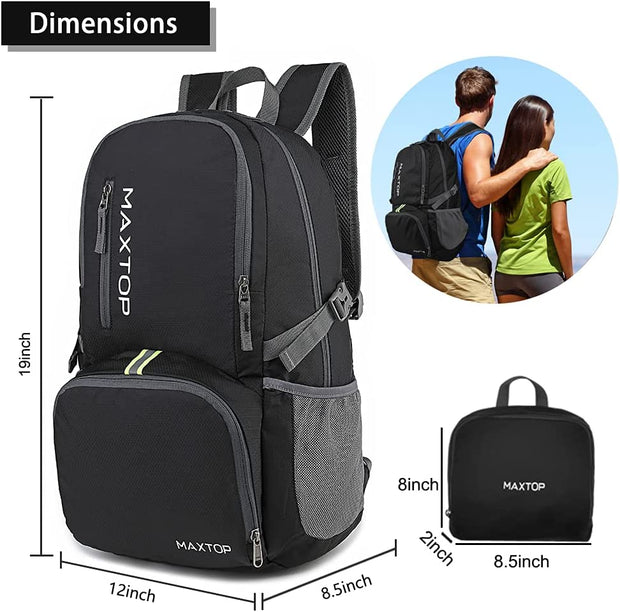 50L/40L Backpack Ultra Lightweight Packable Foldable Rucksack Water Resistent for Men Women Kids Outdoor Camping Hiking Travel Daypack Handy Durable Gifts for Men Women