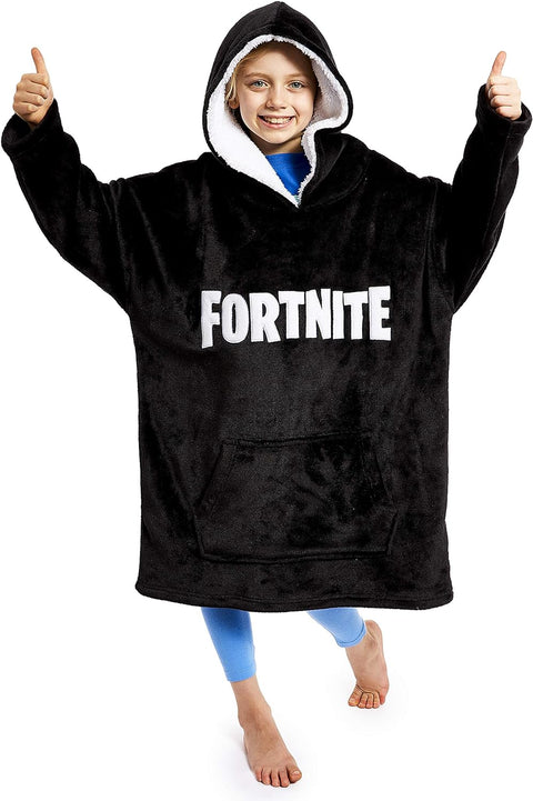 Hoodie for Boys, Oversized Hoodie Sweatshirt Blanket, Super Soft Fleece Dressing Gown, Warm Comfortable Hooded Robe, Gifts for Gamers Boys Girls Teens 7-14 Years