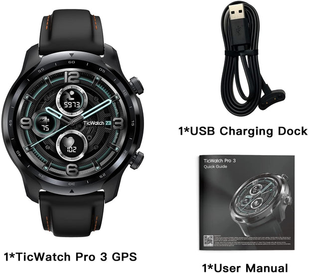 Pro 3 GPS Smartwatch for Men and Women, Wear OS by Google, Dual-Layer Display 2.0, Long Battery Life