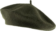 Wool Blend French Beret for Men and Women in Plain Colours