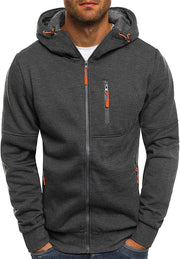 Mens Hoodies Sweatshirt Zip up Lightweight Jackets Jumper Sweater