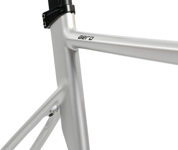 AERO - Fixed Gear Bike Frameset, Single Speed Fixie Frameset, Aluminium Frame and Carbon Fork, 3 Sizes, 2.145G (M Size)