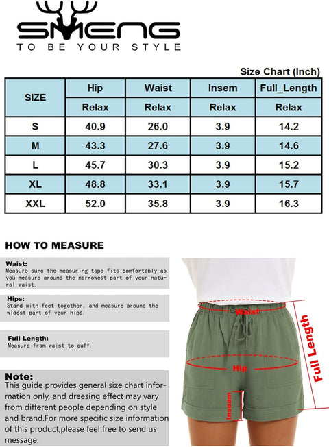 Womens Solid Colour Drawstring Shorts with Pockets Loose Casual Pants