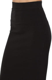 Plain Pencil Skirt with Separate Elasticated Waist Women'S Midi Length Skirt Approx 25 Inches Knee Length Ladies Skirt Multiple Colours plus Size Curve UK 8-22