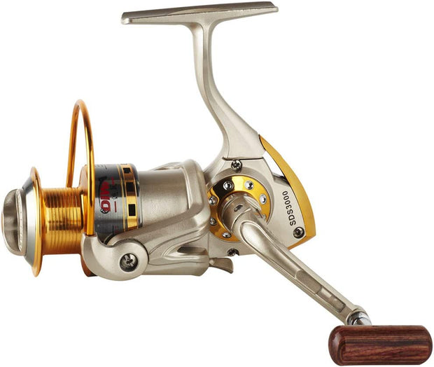 Spinning Fishing Reels for Saltwater Freshwater 1000 2000 3000 4000 5000 6000 Series Left/Right Interchangeable Trout Spinning Reel Carp Fishing Spool 10 Ball Bearings Light and Smooth