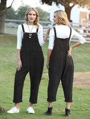 Women'S Dungarees Loose Casual Sleeveless Overall Long Jumpsuit Playsuit Dungarees PV9UK