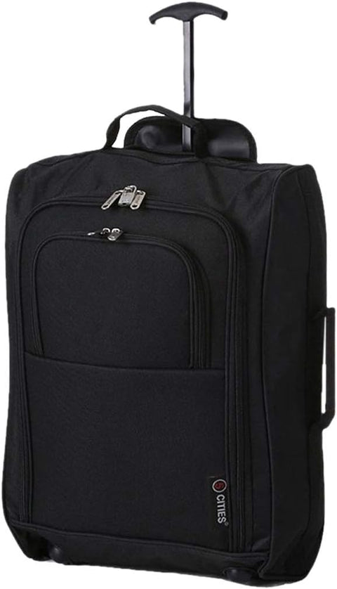 21"/55Cm Carry on Lightweight Travel Cabin Approved Trolley Bag with Wheels Suit Case Hand Luggage with 2 Year Warranty